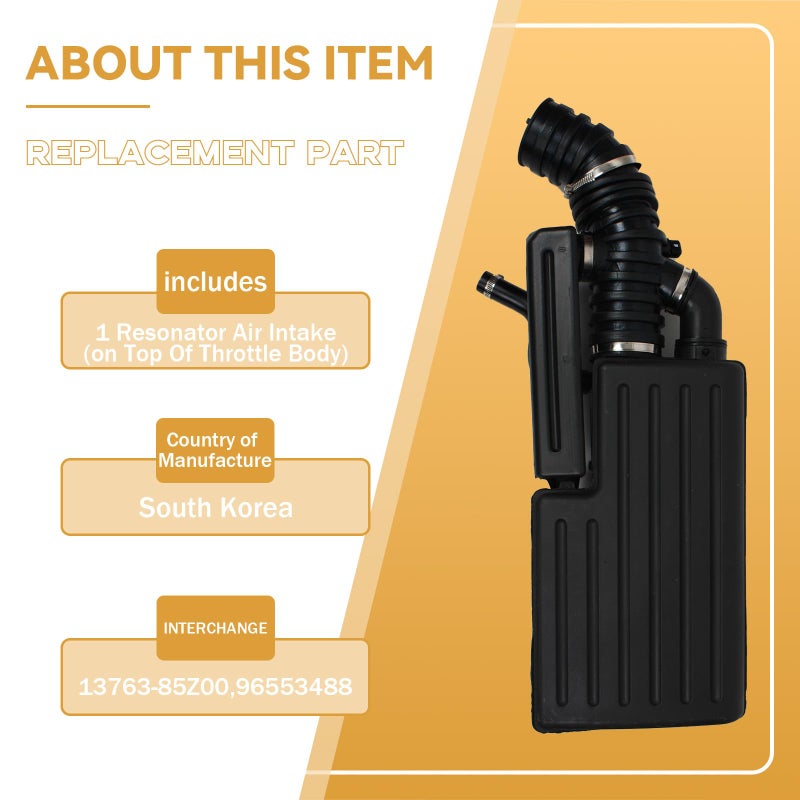 CNS Air Intake Resonator Compatible with 04-08 SUZUKI FORENZA/RENO 2.0L (2000cc) DOHC L4 16V, "KL5J" - Image 4